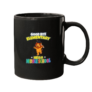 Discover Good Bye Elementary Hello Middle School Graduation Mugs