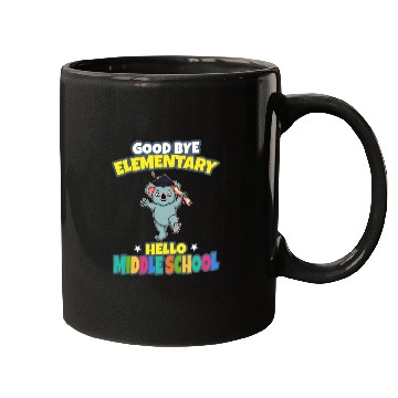 Discover Good Bye Elementary Hello Middle School Graduation Mugs