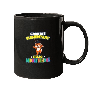 Discover Good Bye Elementary Hello Middle School Graduation Mugs