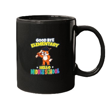 Discover Good Bye Elementary Hello Middle School Graduation Mugs
