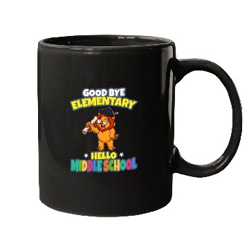 Discover Good Bye Elementary Hello Middle School Graduation Mugs