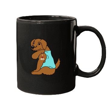 Discover I Love Mom Tattoo Goldendoodle Mugs