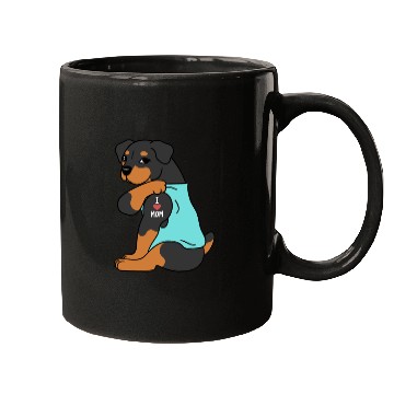Discover I Love Mom Tattoo Rottweiler Mugs