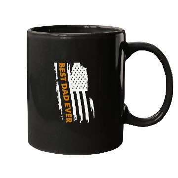 Discover Father's Day Best Dad Ever with Us American Flag Mugs