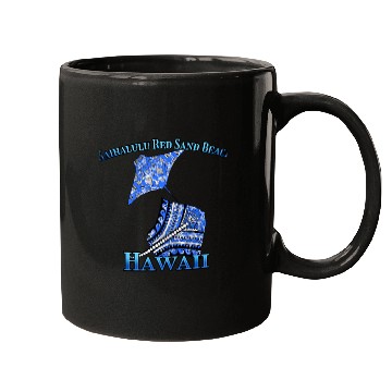 Discover Kaihalulu Red Sand Beach Vacation Tribal Stingrays Mugs