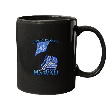 Discover Papakolea Beach Vacation Tribal Stingrays Mugs