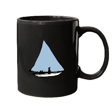 Discover Blue Sailing boat Mugs