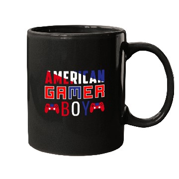 Discover American gamer boy, Flag Video Game Boys Kids Teen Mugs