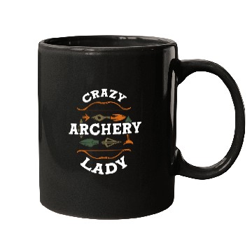 Discover Crazy Archery Lady Archer Mugs