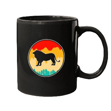Discover lion retro Mugs