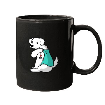 Discover I Love Mom Tattoo Great Pyrenees Mugs