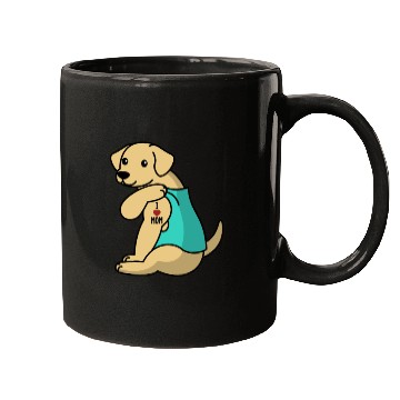 Discover I Love Mom Tattoo Labrador Mugs