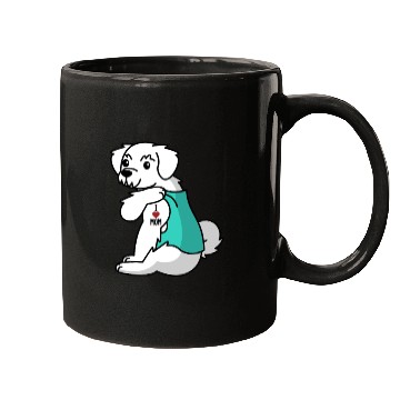 Discover I Love Mom Tattoo Maltese Mugs