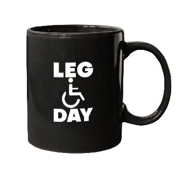 Discover Leg Day Handicapped Wheelchair 15 Mugs