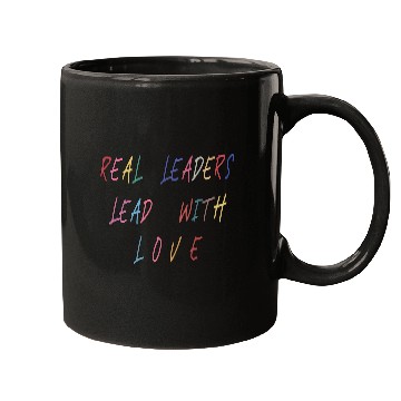 Discover Real Leaders Lead with Love Mugs,Boss Leader.
