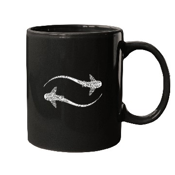 Discover Elegant Vintage Circling Leopard Sharks Mugs