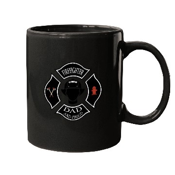 Discover Firefighter dad and proud Mugs