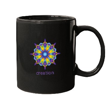 Discover Creation Mandala Design Mugs
