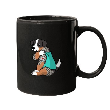 Discover I Love Dad Australian Shepherd Mugs
