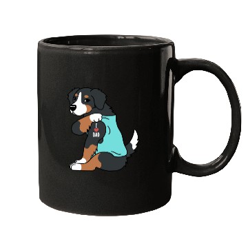 Discover I Love Dad Bernese Mountain Dog Mugs