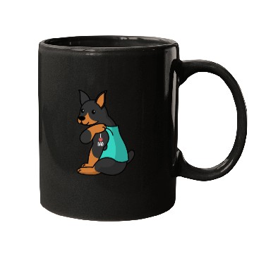 Discover I Love Dad Doberman Mugs