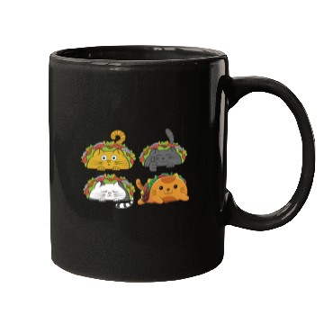 Discover Cute Taco Cats Mexican Taco Lover Mugs