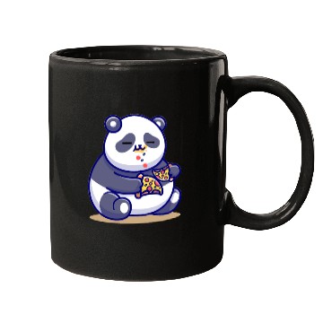 Discover Panda eating a Pizza Mugs