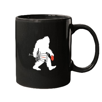 Discover Bigfoot Disc Golf Cryptid Sasquatch Disc Golfer Mugs