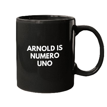 Discover Arnold Is Numero Uno Gym Mugs