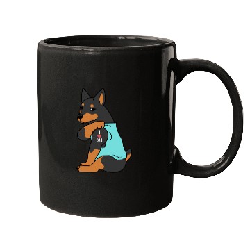 Discover I Love Dad Miniature Pinscher Mugs