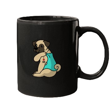 Discover I Love Dad Pug Mugs