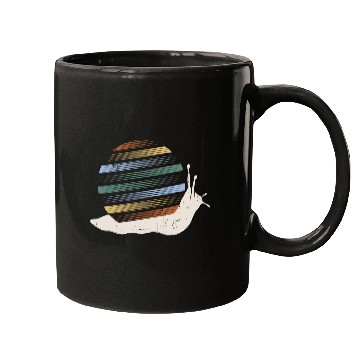 Discover Retro Snail Shell Biology Snail Lover Mugs