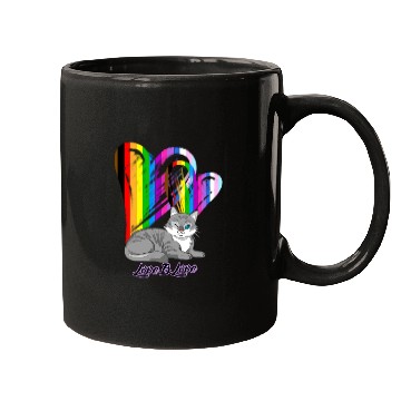 Discover Love Is Love Cat - LGBTQ+ Pet Owner Mugs