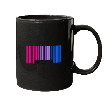 Discover Priceless Bisexual Pride Barcode Subtle Bi Flag Mugs