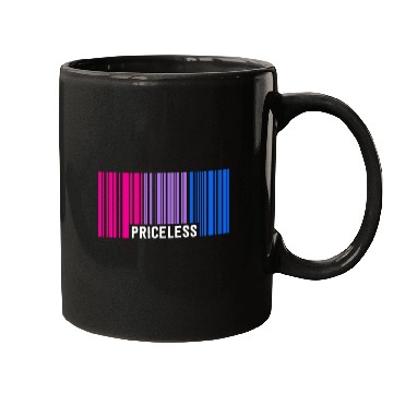 Discover Priceless Bisexual Pride Barcode Subtle Bi Flag Mugs
