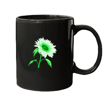 Discover Green sunflower Mugs