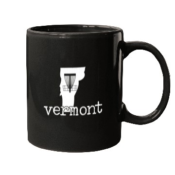 Discover State of Vermont Disc Golf Golfer Golfing Basket Mugs