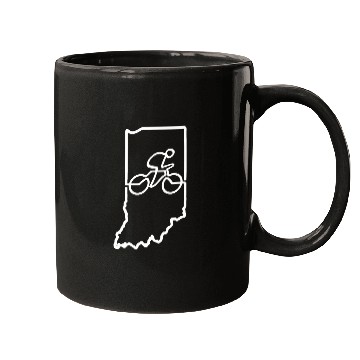 Discover Indiana Cycling Premium Mugs Cyclist Gift Bike