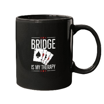 Discover Bridge is my therapy Design for a Bridge Master Mugs