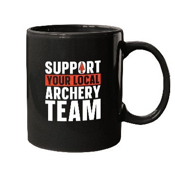 Discover Archery Archer Bowman Mugs
