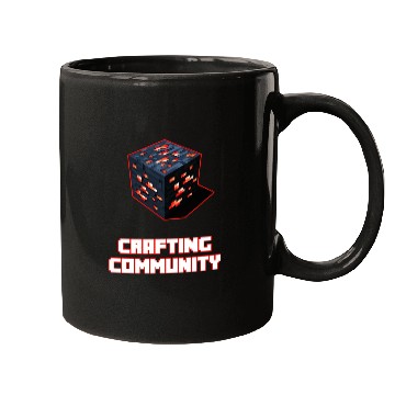 Discover Crafting Community white & red Mugs