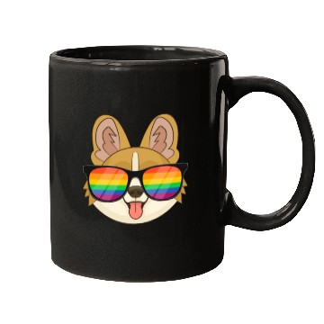Discover Corgi LGBT Sunglasses Mugs