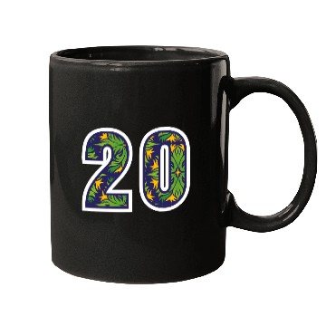 Discover 20 Number Green Mugs