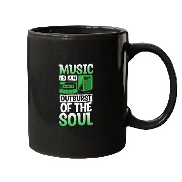 Discover Music Guitar Singer Musical Mugs
