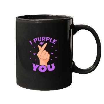 Discover I Purple You Finger Heart Mugs