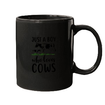 Discover Just A Boy Who Loves Cows Mugs