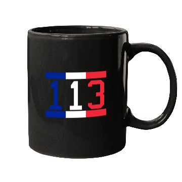 Discover France Flag Number 113 Mugs