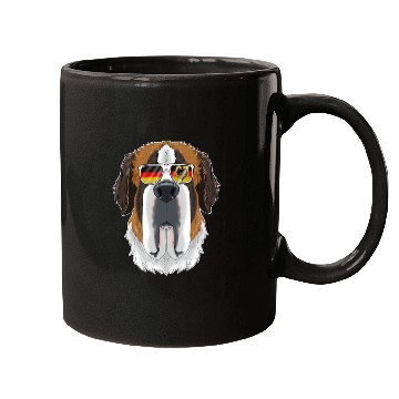 Discover Saint Bernard Germany Sunglasses I German Flag Mugs