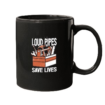 Discover Loud Pipes Save Lives Car Garage Mechanic Tools Mugs