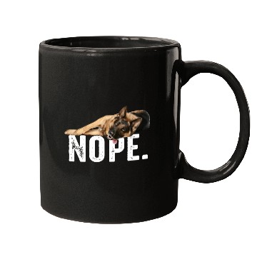 Discover Nope Lazy German Shepherd Dog Lover Gift Mugs